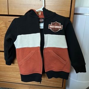 Harley Davison zip Hoodie